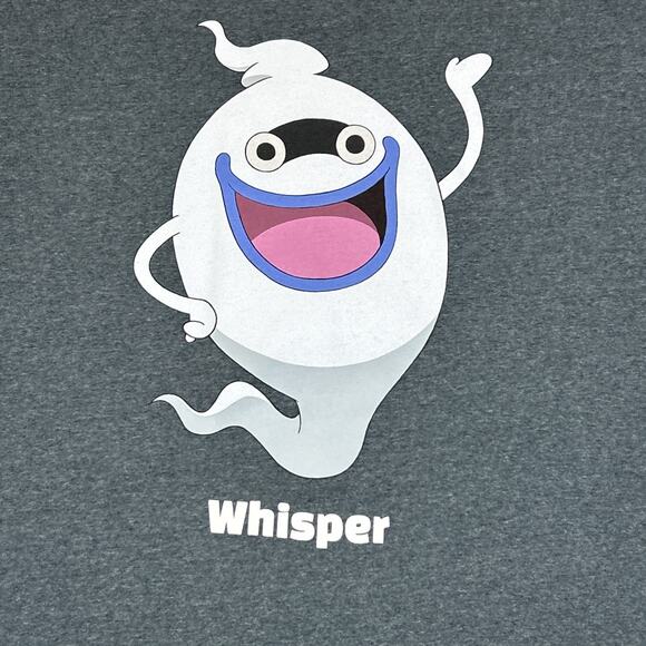 Yo-Kai Watch Shirt Mens 2XL XXL Gray Whisper Nintendo 3DS Anime Yokai Tee - Picture 4 of 11